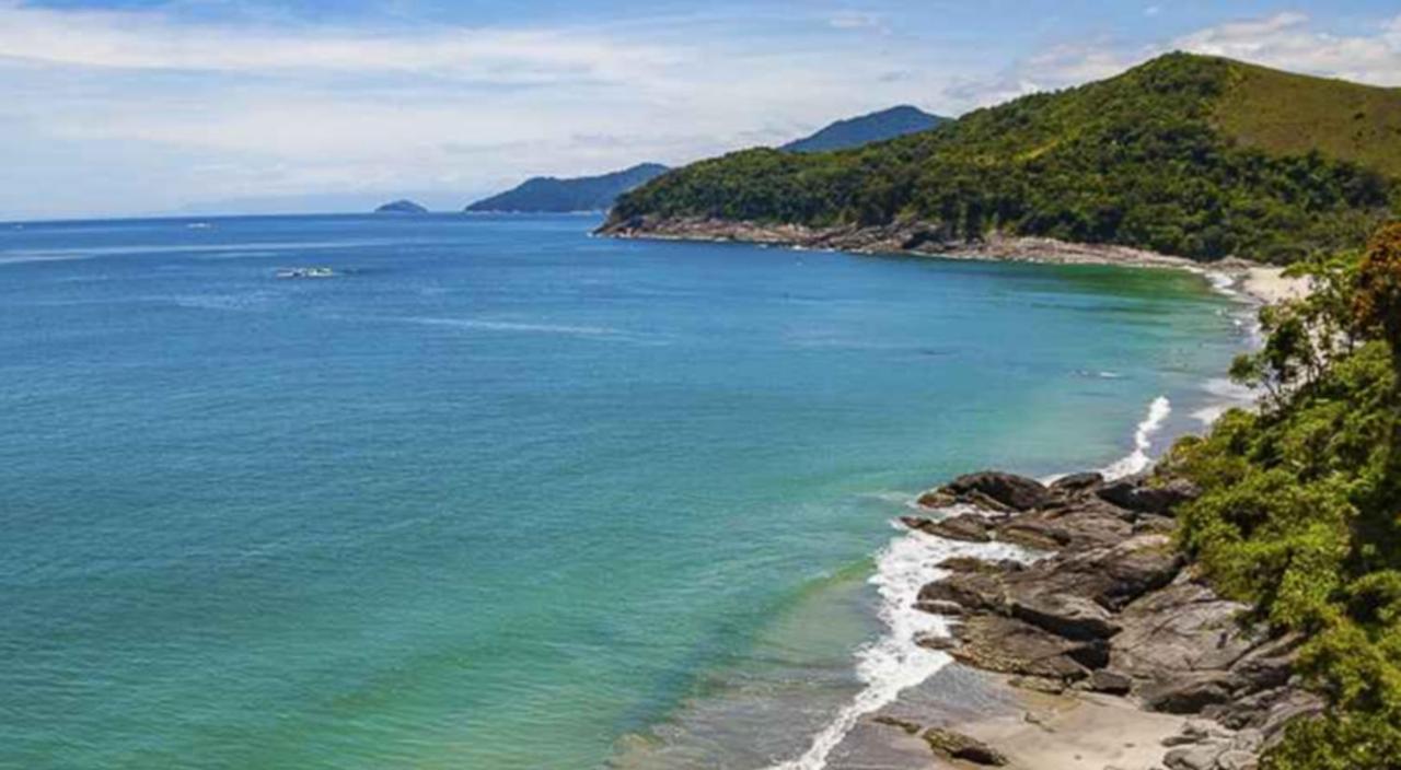 Casa na Praia Vista pro Mar Litoral Norte SP 10 pessoas São Sebastião Exterior foto
